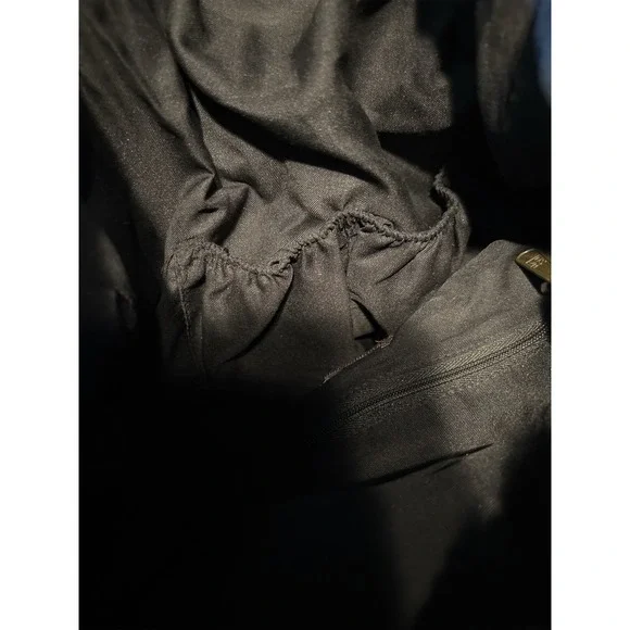 The Sak Vintage Crochet Sayulita Drawstring Backpack Bohemian Black Brown - Picture 10 of 13